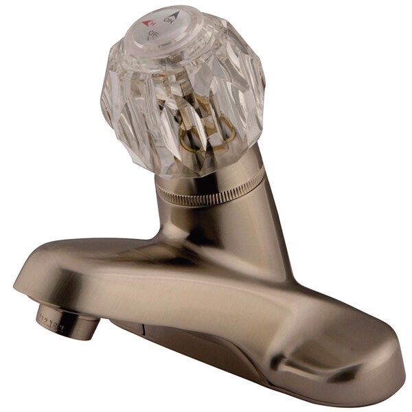 4" Centerset Bathroom Faucet, Brushed Nickel